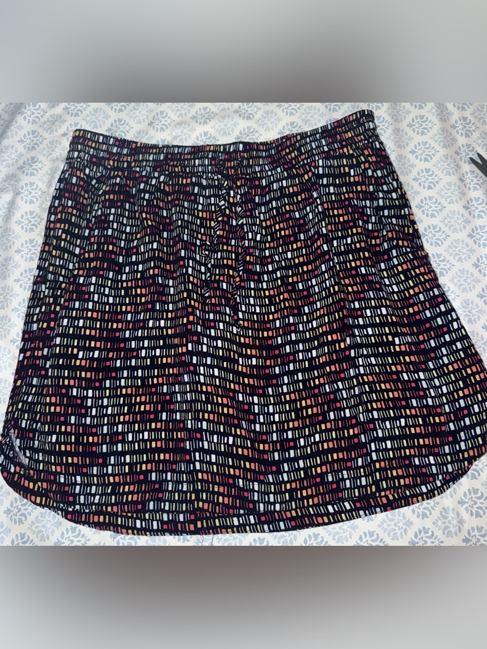Merona Xavier Navy Shapes Drawstring Skirt Size small